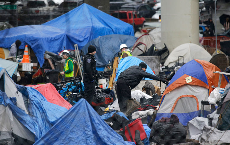 Seattle homeless encampment