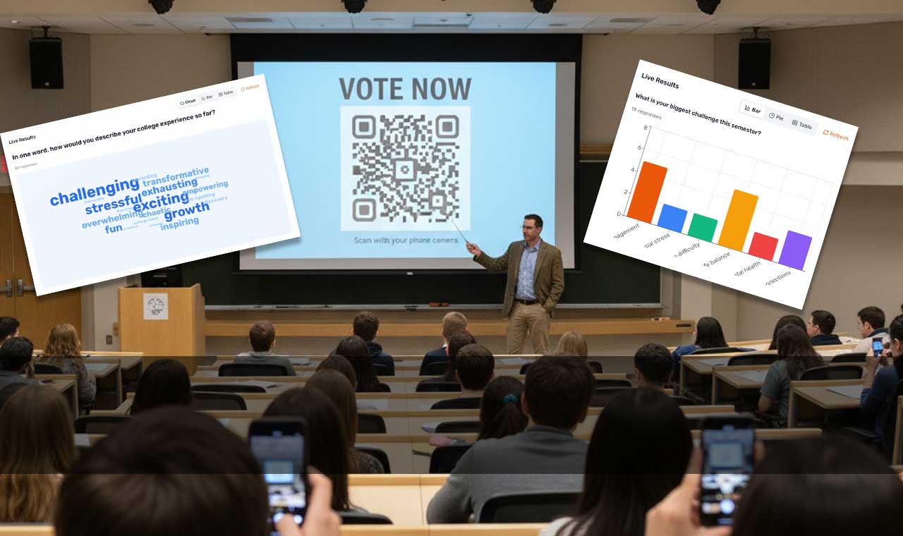 Audience Polling With PollQR title