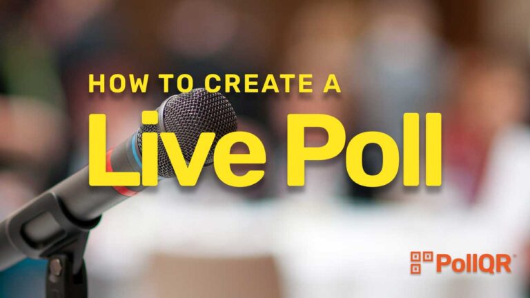 How to create a live poll title slide